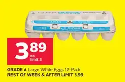 Rexall GRADE A Large White Eggs 12-Pack offer