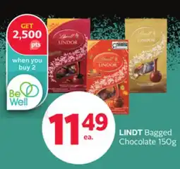 Rexall LINDT Bagged Chocolate offer