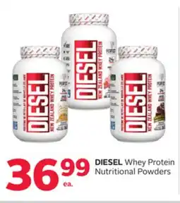 Rexall DIESEL Whey Protein Nutritional Powders offer