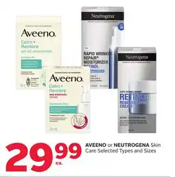 Rexall AVEENO or NEUTROGENA Skin Care offer