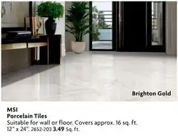 Home Hardware MSI Porcelain Tiles offer