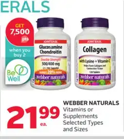 Rexall WEBBER NATURALS Vitamins or Supplements offer