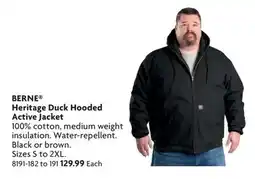Home Hardware Heritage Duck Hooded Active Jacket offer