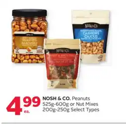 Rexall NOSH & CO. Peanuts 525g-600g or Nut Mixes 200g-250g offer