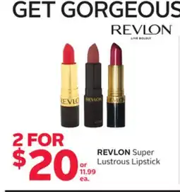 Rexall REVLON Super Lustrous Lipstick offer