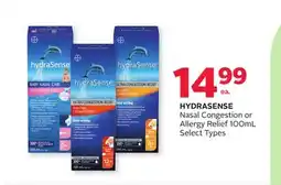 Rexall HYDRASENSE Nasal Congestion or Allergy Relief offer