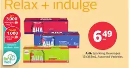 Rexall AHA Sparkling Beverages offer