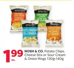 Rexall NOSH & CO. Potato Chips, Cheese Stix or Sour Cream & Onion Rings offer