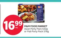 Rexall M&M FOOD MARKET Asian Party Pack 632g or Pub Party Pack 576g offer