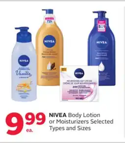 Rexall NIVEA Body Lotion or Moisturizers offer