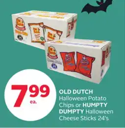 Rexall OLD DUTCH Halloween Potato Chips or HUMPTY DUMPTY Halloween Cheese Sticks offer