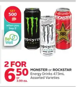 Rexall MONSTER or ROCKSTAR Energy Drinks offer