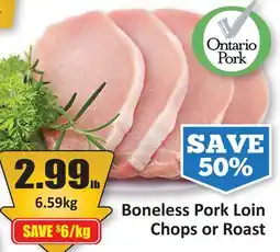 Starsky Boneless Pork Loin Chops or Roast offer