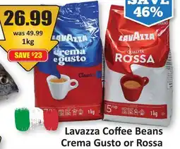 Starsky Lavazza Coffee Beans Crema Gusto or Rossa offer