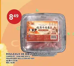 Kim Phat SUNLAND FROZEN BEEF ROLLS FOR HOT POT offer