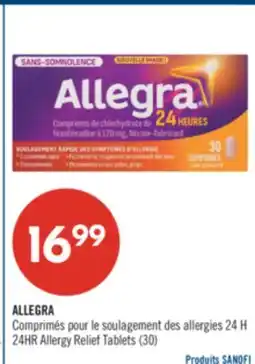 Pharmaprix ALLEGRA 24HR Allergy Relief Tablets offer
