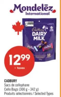 Pharmaprix CADBURY Cello Bags (300 g - 342 g) offer