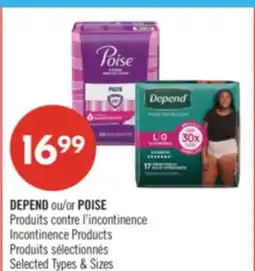 Pharmaprix DEPEND or POISE offer