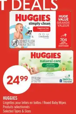 Pharmaprix HUGGIES Boxed Baby Wipes offer