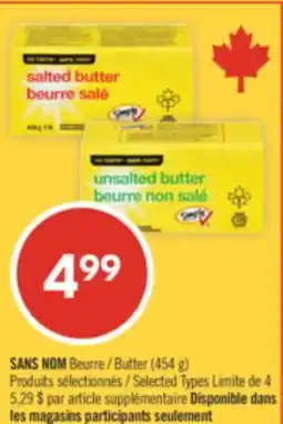 Pharmaprix NO NAME Butter (454 g) offer