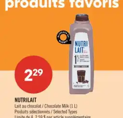 Pharmaprix NUTRILAIT Chocolate Milk offer