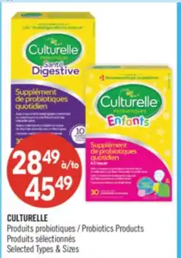 Pharmaprix CULTURELLE Probiotics Products offer