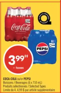 Pharmaprix COCA-COLA or PEPSI Beverages (6 x 710 mL) offer