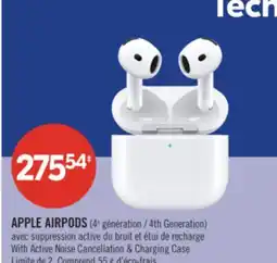 Pharmaprix APPLE AIRPODS (4th Generation) offer