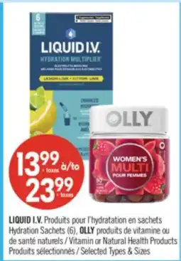Pharmaprix LIQUID I.V. Hydration Sachets (6), OLLY Vitamin or Natural Health Products offer