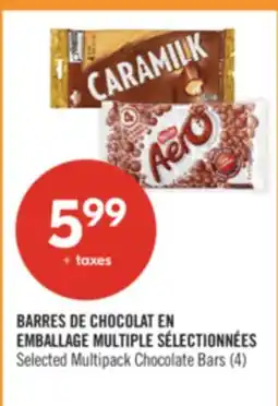 Pharmaprix BARRES DE CHOCOLAT EN EMBALLAGE MULTIPLE SÉLECTIONNÉES offer