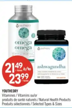 Pharmaprix YOUTHEORY Natural Health Products offer