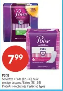Pharmaprix POISE Pads (12 -30) or Liners (28 - 54) offer