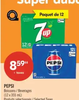 Pharmaprix PEPSI Beverages offer