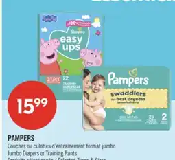 Pharmaprix PAMPERS Jumbo Diapers or Training Pants offer