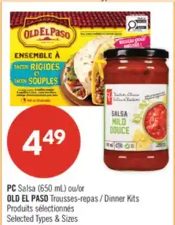 Pharmaprix PC Salsa (650 mL) or OLD EL PASO Dinner Kits offer