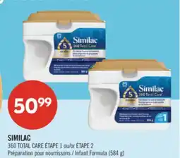 Pharmaprix SIMILAC 360 TOTAL CARE ÉTAPE 1 or ÉTAPE 2 Infant Formula offer