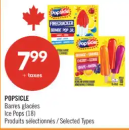 Pharmaprix POPSICLE Ice Pops offer