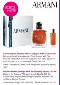 Pharmaprix Coffret-cadeau parfum Emporio Armani Stronger With You Intensely 2 pièces offer