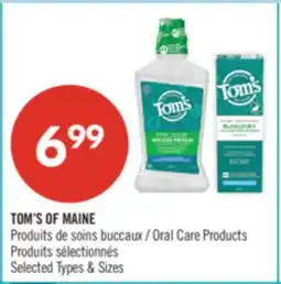 Pharmaprix TOM'S OF MAINE Oral Care Products offer