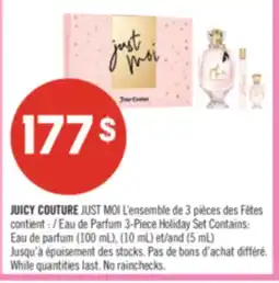Pharmaprix JUICY COUTURE JUST MOI L'ensemble de 3 pièces des Fêtes offer