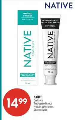 Pharmaprix NATIVE Toothpaste offer