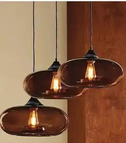 Walmart Bouclair pendant light with glass globe offer