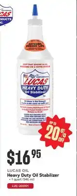 Bumper to Bumper LUCAS OIL Heavy Duty Oil Stabilizer offer