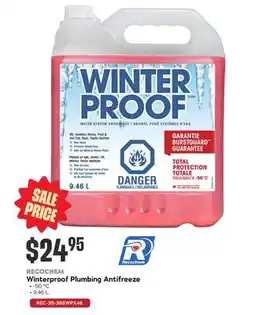 Bumper to Bumper WINTER PROOF Plumbing Antifreeze offer