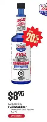 Bumper to Bumper LUCAS OIL Fuel Stabilizer offer