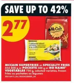 No Frills McCain Superfries or Specialty Fries offer