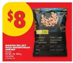 No Frills MARINA DEL REY WILD ARGENTINIAN SHRIMP offer