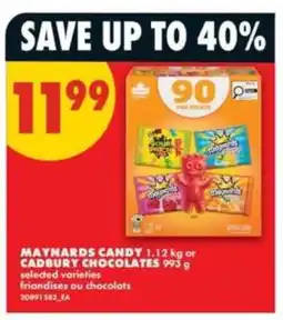 No Frills MAYNARDS CANDY or CADBURY CHOCOLATES offer