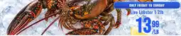 United Supermarket Live Lobster offer