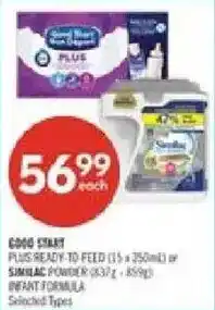 Shoppers Drug Mart Good Start plus ready to feed infant formula offer